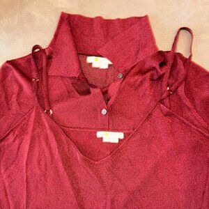 Boden Knitted Sparkle Set (Cami & Collared Cardigan)